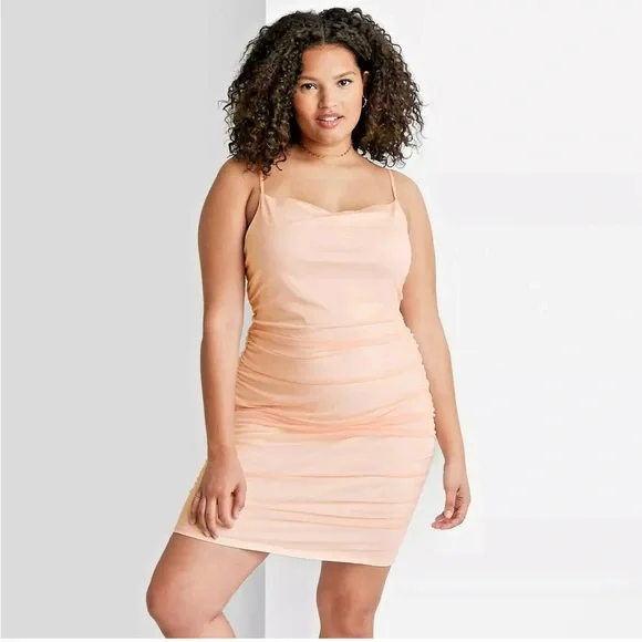 Wild Fable Dresses | Wild Fable Peach/Blush Mesh Bodycon Dress, Nwt Size 4x | Color: Pink | Size: 4x | June_R13's Closet Wild Fable Dresses | Wild Fable Peach/Blush Mesh Bodycon Dress, Nwt Size 4x | Color: Pink | Size: 4x | June_R13's Closet